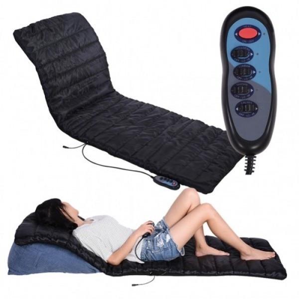 Матрас массажный Massage Mat вибрационный с пультом прямоугольный Черный (2-3-640027) - фото 2