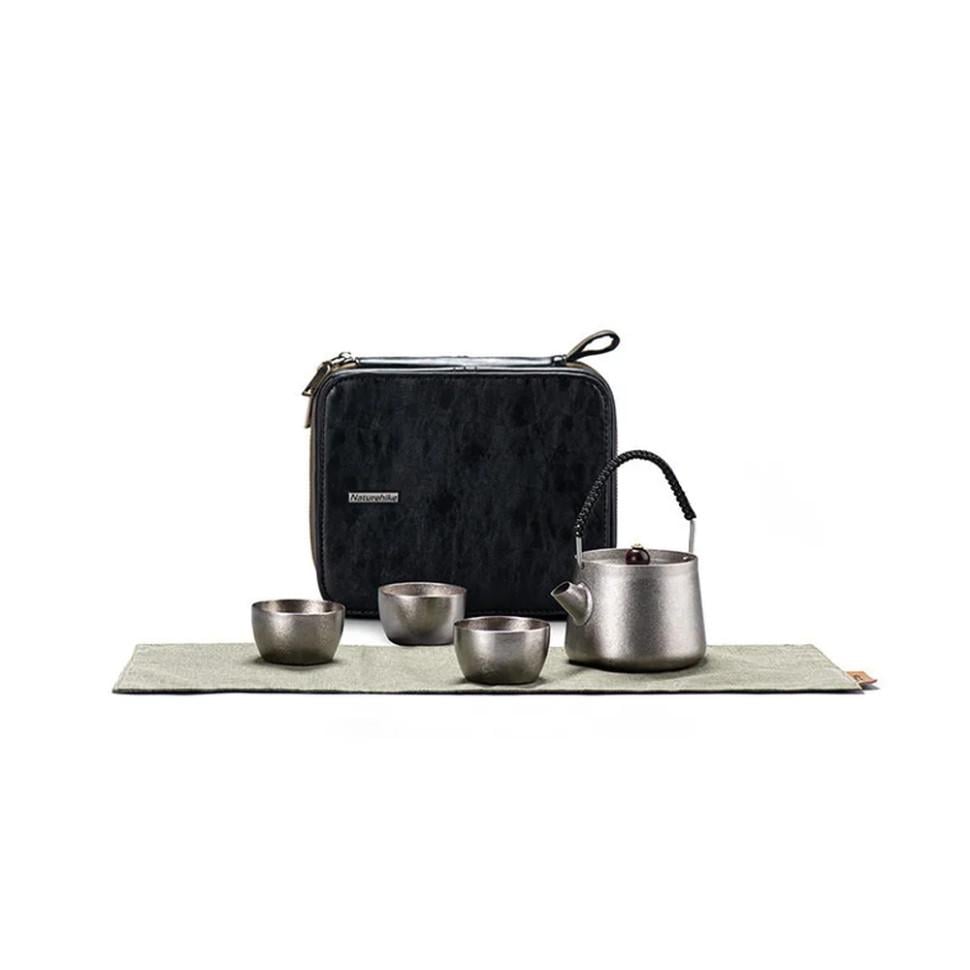 Набор чайный Naturehike NH20CJ007 4 шт. 250 мл 40 мл титан Grey (6927595749630)