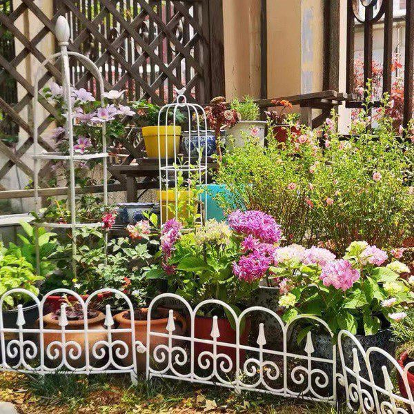 Заборчик декоративный для клумб и газона M00588-1 3 секции пластик - фото 10