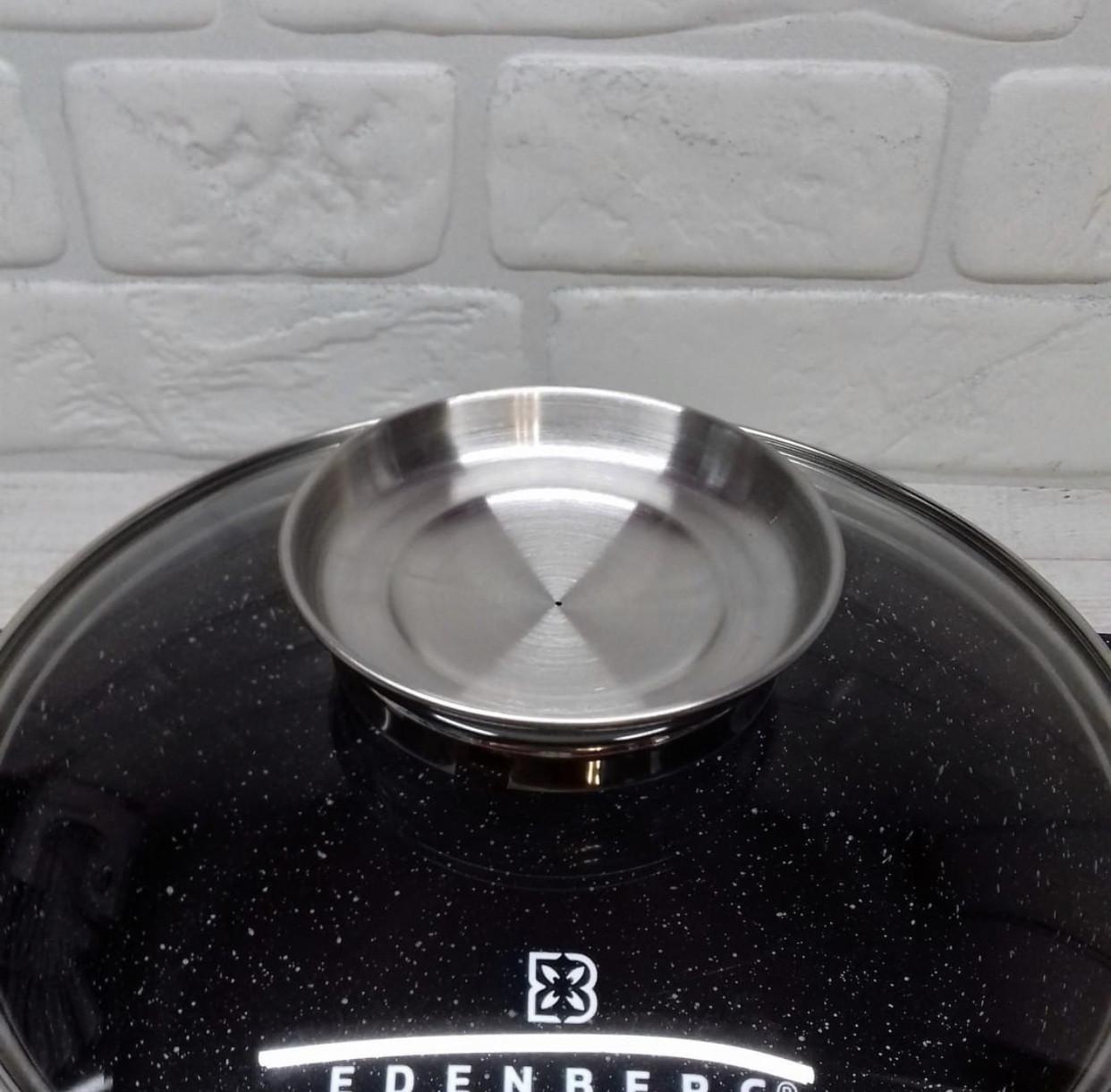 Набір каструль із мармуровим антипригарним покриттям Edenberg EB-3990 12 пр. - фото 7 Набір каструль із мармуровим антипригарним покриттям Edenberg EB-3990 12 пр. - фото 7