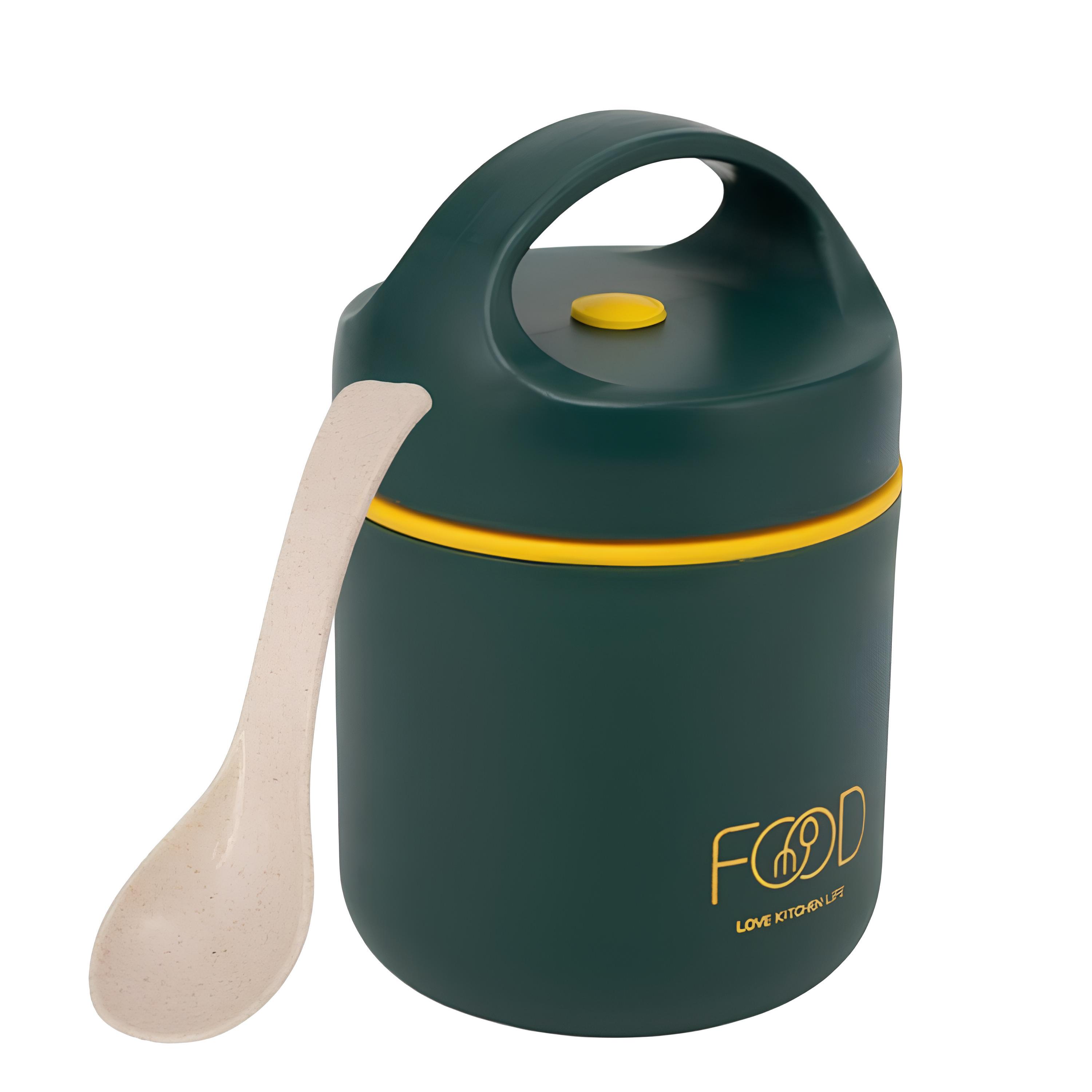 Термобокс LunchMate Pro з ложкою 510 мл Темно-зелений (2537)