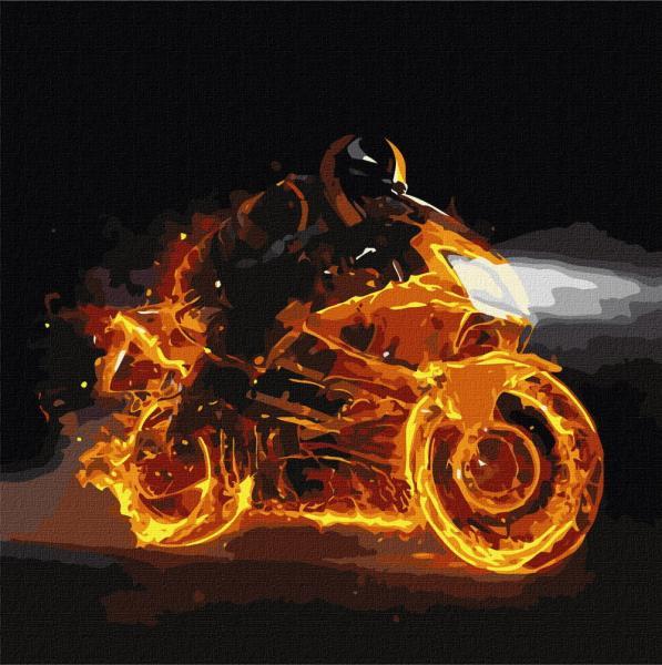 Картина по номерам Идейка Пламенная скорость 40х40 см в термопакете (KHO5029)