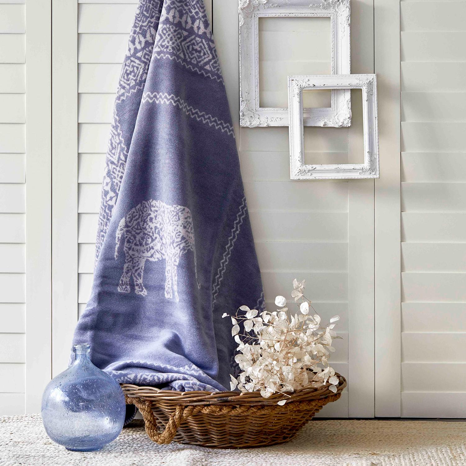 Плед Karaca Home Festival евро 180х220 см Индиго (12581647)