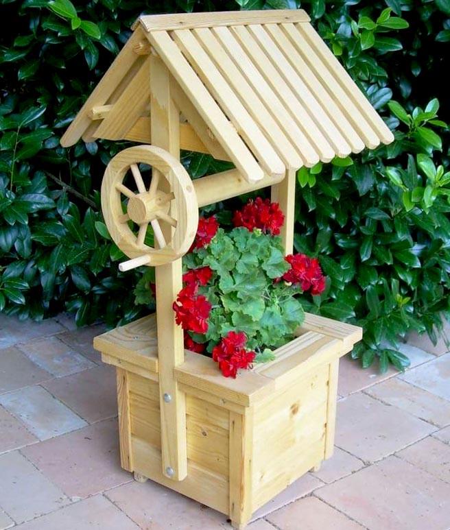 Колодец декоративный из дерева Вакани Бланже (КОС-001701)
