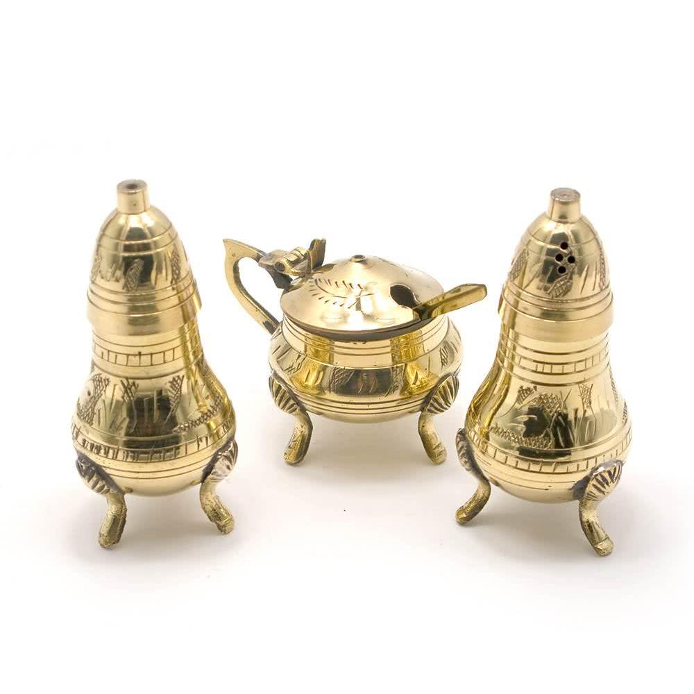 Ємності для спецій 17,5 х12,5х9 cм 3 шт. Бронзовий (25941)