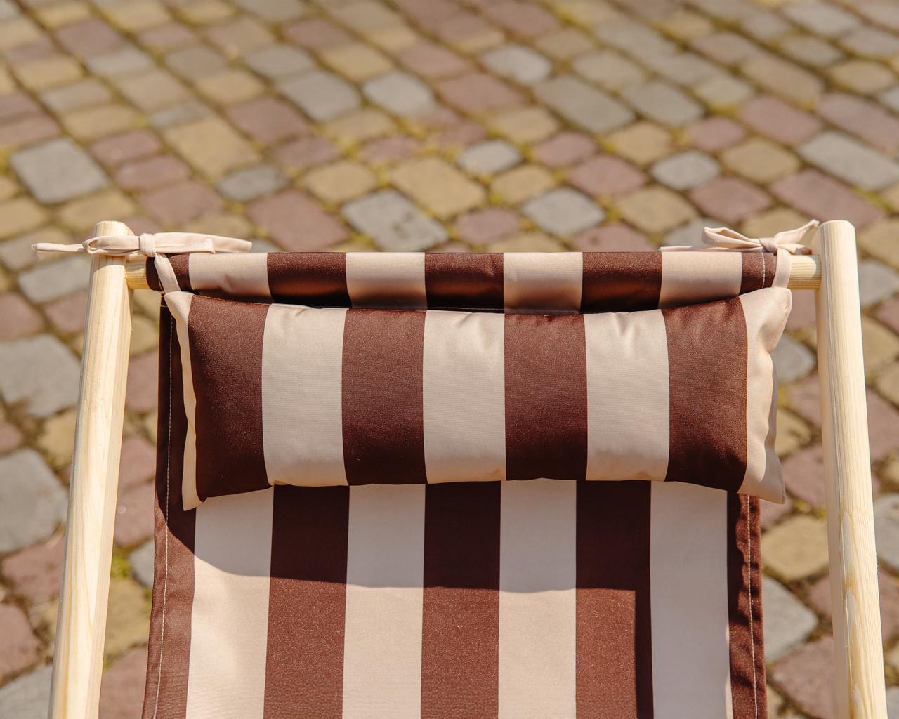 Шезлонг для дачи тканевый XRmaster с подушкой Кофейный (КШ-001) - фото 4 Шезлонг для дачи тканевый XRmaster с подушкой Кофейный (КШ-001) - фото 4