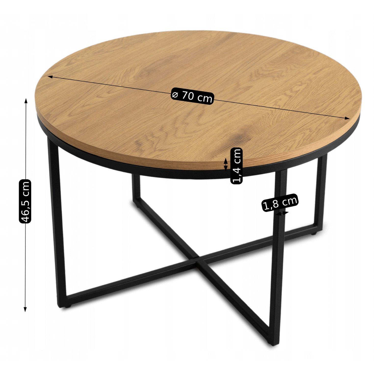 Журнальний стіл Mebel Elite HANTEL Дуб золотий (ME.HANTEL/DZ/CZ/L) - фото 2 Журнальний стіл Mebel Elite HANTEL Дуб золотий (ME.HANTEL/DZ/CZ/L) - фото 2