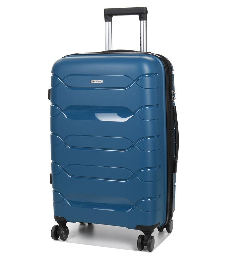 Чемодан средний AIRTEX Worldline 282 M 74 л 64х41х26 см Синий