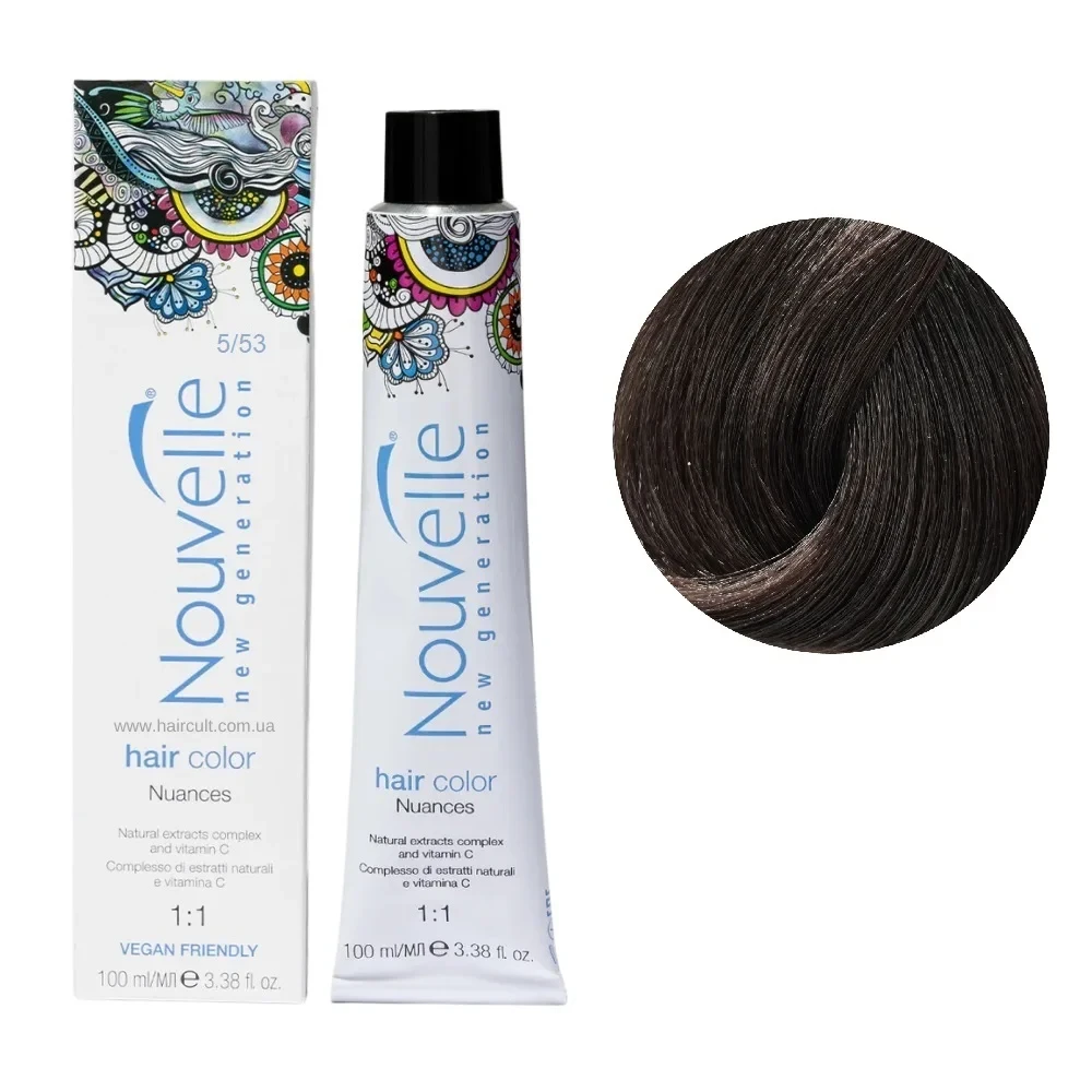 Краска для волос Nouvelle Hair Color 5/53 Шоколад 100 мл Краска для волос Nouvelle Hair Color 5/53 Шоколад 100 мл