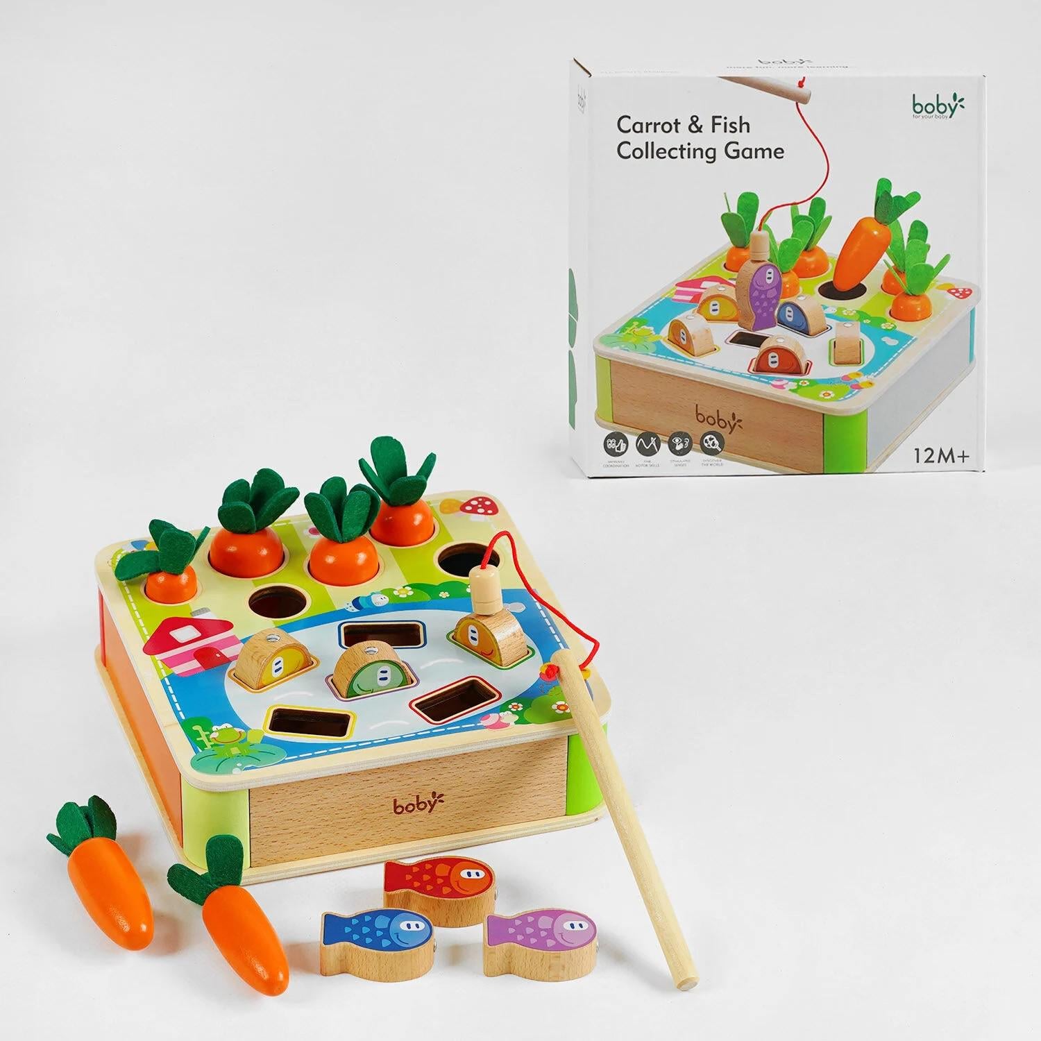 Игрушка для малышей C-61738/21 Рыбалка логическая магнитная в коробке (23433869)