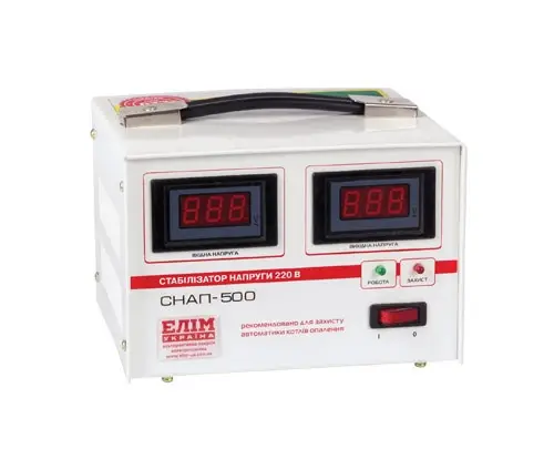 Стабілізатор напруги Елім Україна Преміум класу СНАП-500П однофазний сервопривідний - фото 2