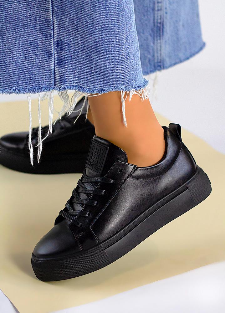 Кеды STAY 2 REAL кожаные 7954-28 р. 38 Черный (7954-28)