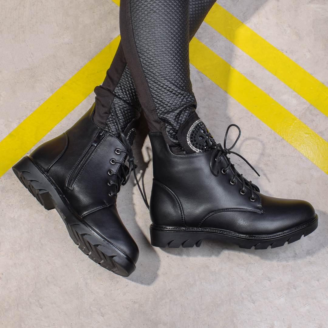 Ботинки женские на шнуровке 321614 р. 36 23,5 см