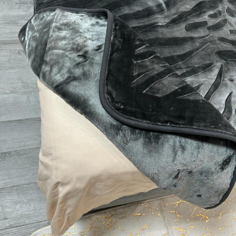 Покривало на ліжко акрилове 200x230 см Графітовий (28857520) - фото 3 Покривало на ліжко акрилове 200x230 см Графітовий (28857520) - фото 3