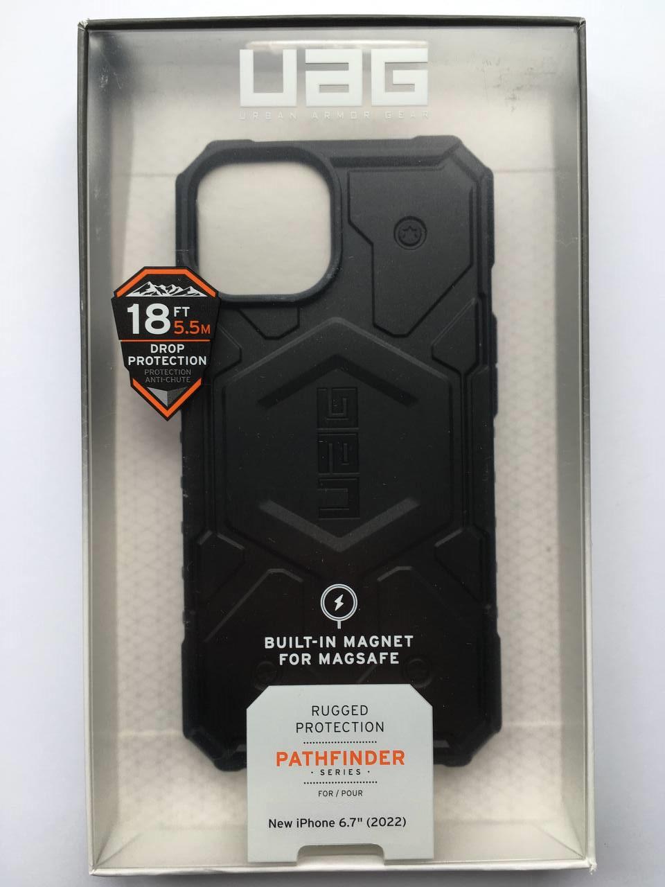 Чохол протиударний UAG Pathfinder MagSafe 114053114040 для Iphone 14 Plus/15 Plus (6.7") Black - фото 2