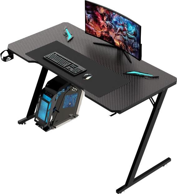 Компьютерный стол GT Racer T-1213 120x60x73 см Black (1518) - фото 2 Компьютерный стол GT Racer T-1213 120x60x73 см Black (1518) - фото 2