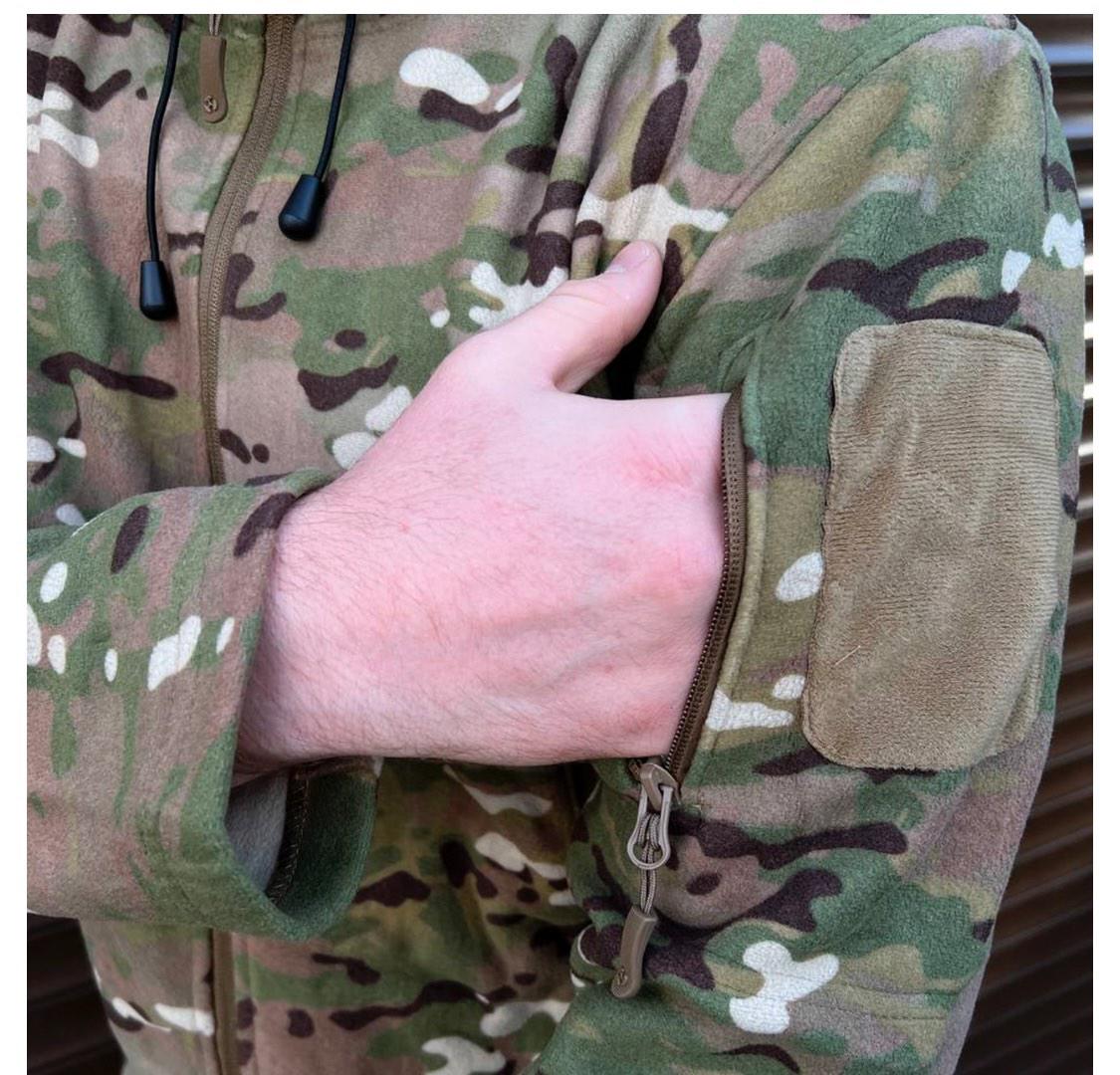 Кофта Call Dragon флисовая военная с капюшоном мультикам M (763) - фото 2 Кофта Call Dragon флисовая военная с капюшоном мультикам M (763) - фото 2