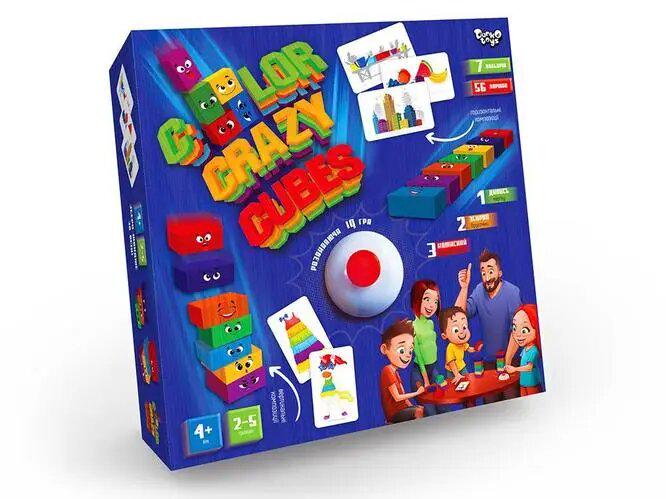 Настольная игра развивающая Danko Toys Color Crazy Cubes (CCC-02-01U)