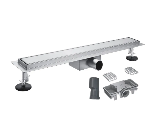 Трап для душа линейный KOER FD30-70x500 нержавеющая сталь 500x70 мм с гидрозатвором под плитку (AC0698)