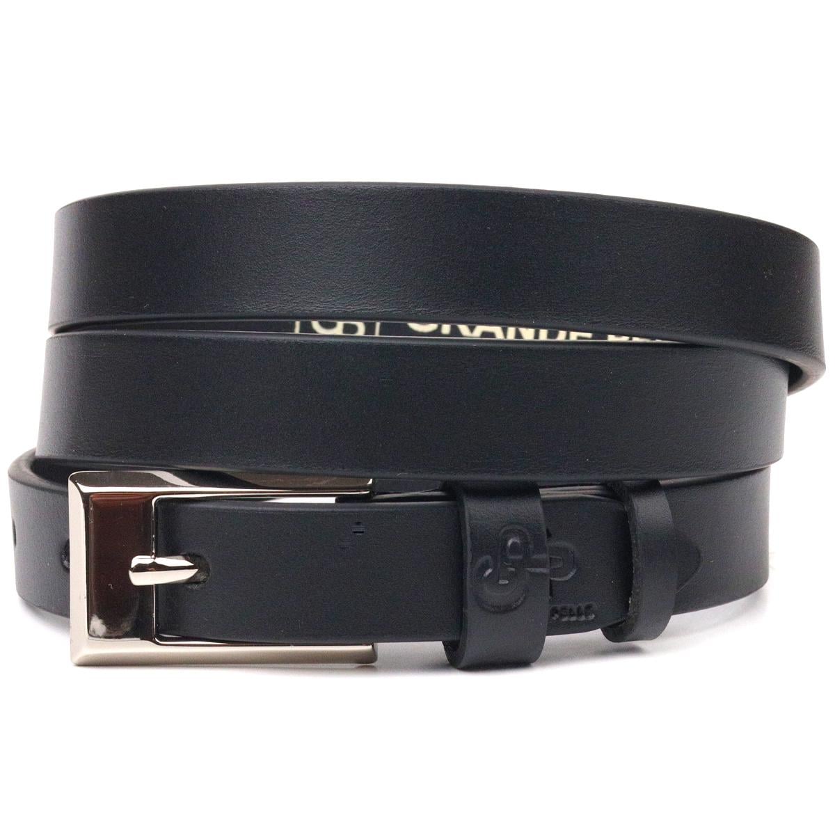Ремень женский кожаный Grande Pelle Leather Belt 21443 Черный