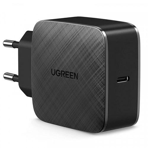 Зарядное устройство Ugreen CD217 70817 1xUSB 65 W 1xType-C QC3 Tech Fast GAN Черный (568705)