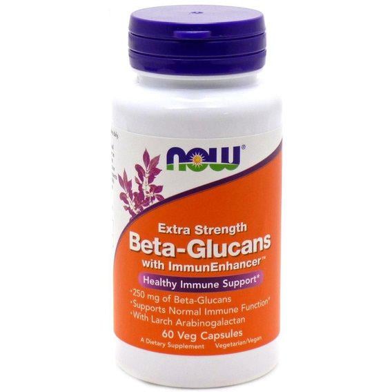 Бета-Глюкан NOW Foods Beta-Glucans 250 мг 60 Veg Caps