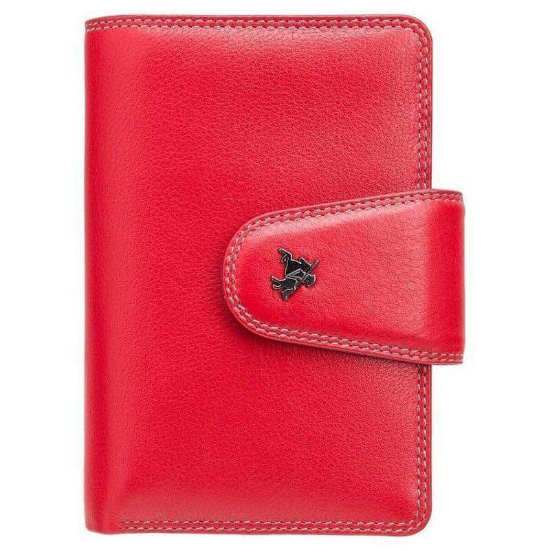 Кошелек женский кожаный Visconti Poppy c RFID Red Multi Spectrum (SP31 RED M)