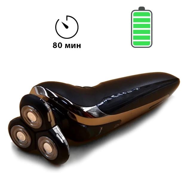 Електробритва Gemei GM-7720 акумуляторна з плаваючими головками - фото 4 Електробритва Gemei GM-7720 акумуляторна з плаваючими головками - фото 4