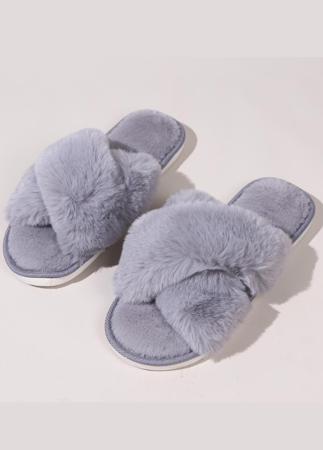 Домашні капці жіночі Fluffy Comfort з штучного хутра р. 40-41 Сірий (1994-40-41-03) Домашні капці жіночі Fluffy Comfort з штучного хутра р. 40-41 Сірий (1994-40-41-03)