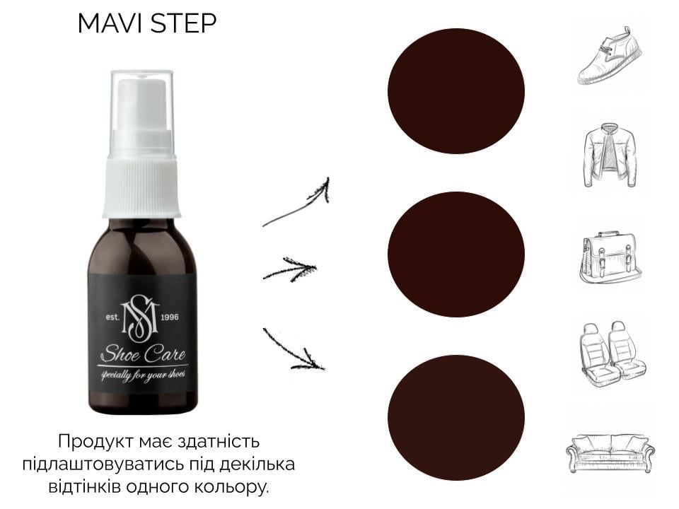 Жир норки для обуви MAVI STEP-Grease Spray 25 мл Коричневый (E03/105/025) - фото 3