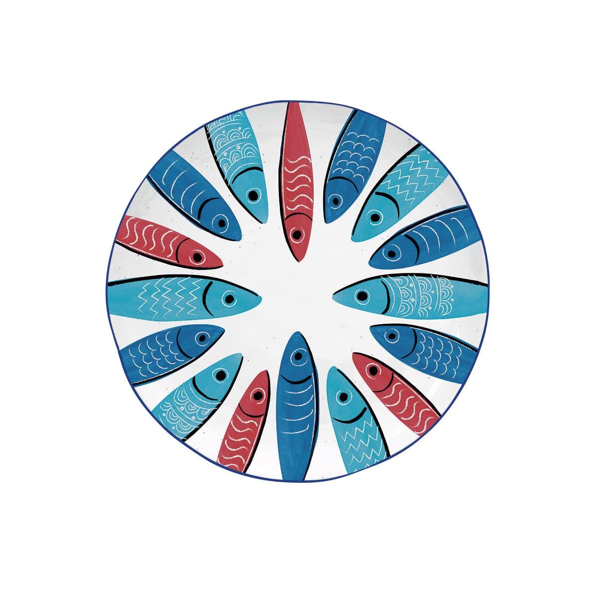 Тарелка десертная Easy Life Sardine's Party 21 см (R2202#SARD)