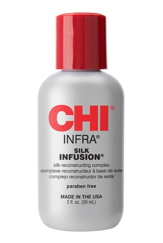 Шелковый восстанавливающий комплекс для волос CHI Infra Silk Infusion с гидролизованным шелком несмываемый уход 59 мл (33998) Шелковый восстанавливающий комплекс для волос CHI Infra Silk Infusion с гидролизованным шелком несмываемый уход 59 мл (33998)