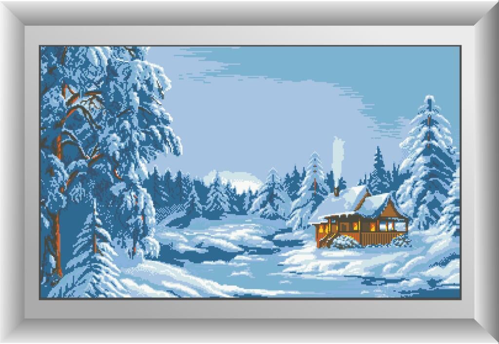 Алмазная мозаика Dream Art Зимний лес 51x85 см (DA.30216)