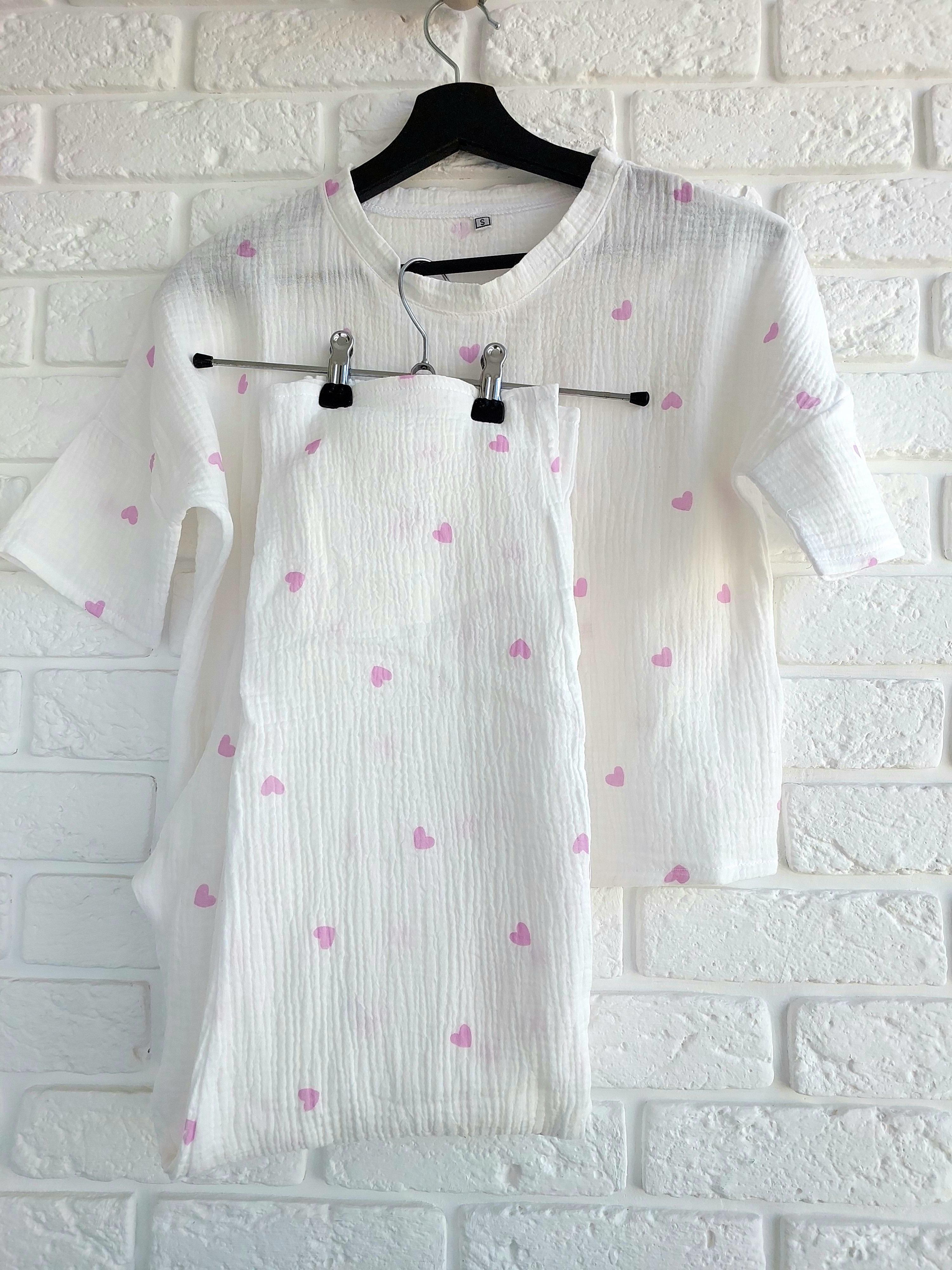 Пижама женская с сердечками L (pj09-3) - фото 3 Пижама женская с сердечками L (pj09-3) - фото 3