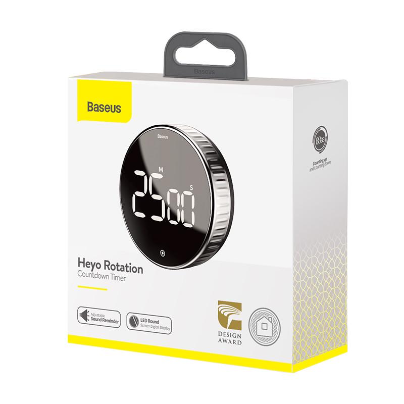 Таймер BASEUS Heyo Rotation Countdown Timer 4,5 Вт Black (65f7578e) - фото 5