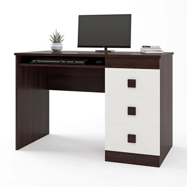 Письменный стол Эверест Соната 1100х550х750 мм Венге/Белый (EVR-20198)