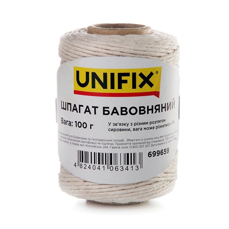 Шпагат Unifix хлопковый на втулке 100 г (699659)