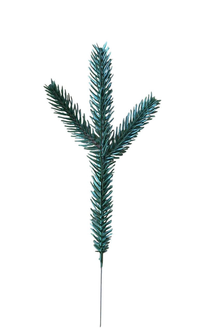 Ветвь декоративная 3 мини Темно-зеленый (29238973)