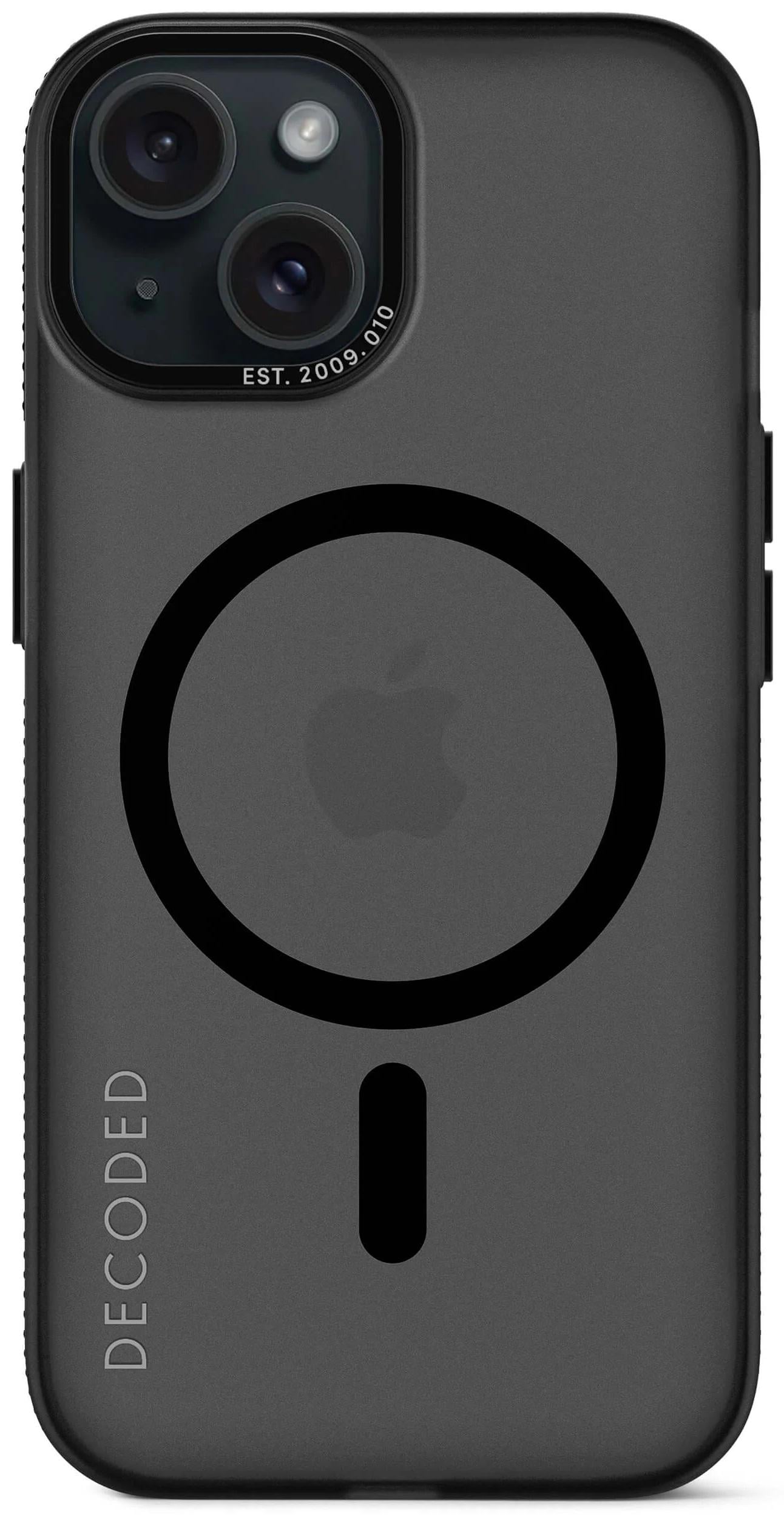Чехол с подставкой Decoded Grip MagSafe Case для Apple Iphone 15 (6.1") Clear Black