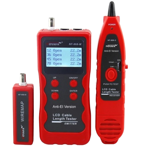 Тестер кабельный Noyafa NF-868 проверка RJ11/RJ45 до 2000 м 225 Гц (36522022) Тестер кабельный Noyafa NF-868 проверка RJ11/RJ45 до 2000 м 225 Гц (36522022)