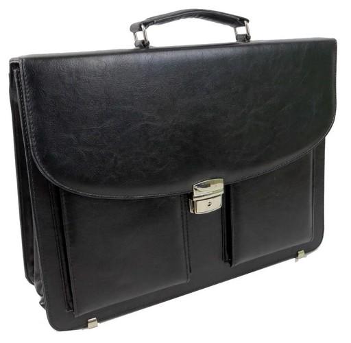 Портфель деловой из искусственной кожи Exclusive Черный (super390_722900 black)