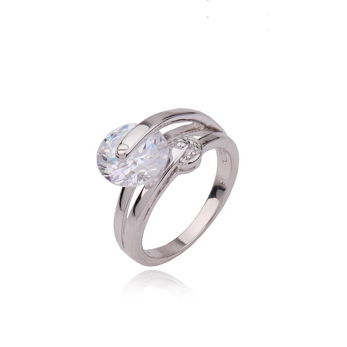 Кольцо с цирконами X10539 Showfay р. 16,5 Белый