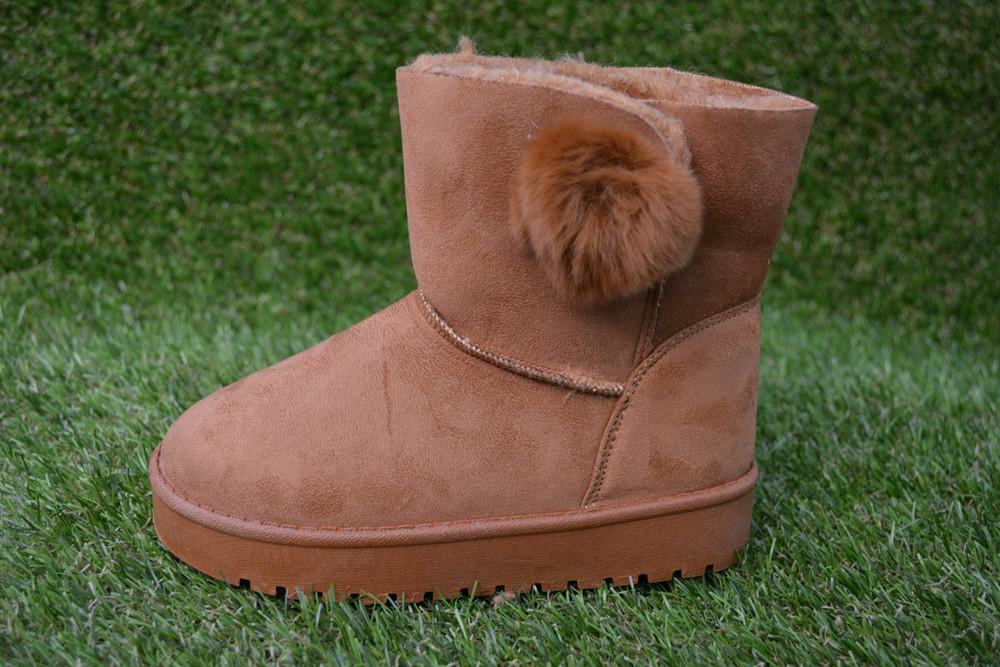 Угги детские зимние UGG для девочки р. 32 Коричневый (11376865)