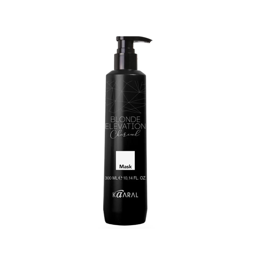 Маска тонуюча для освітленого волосся Kaaral Blonde Elevation Charcoal Mask 300 мл