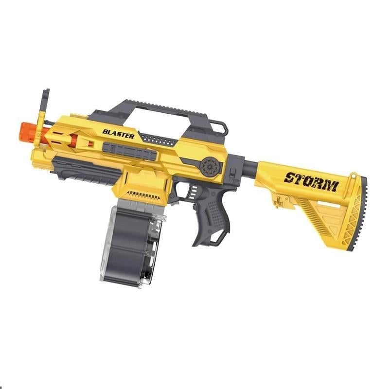 Автомат іграшковий Storm на батарейках 40 м'яких набоїв на присосці Yellow (140652)