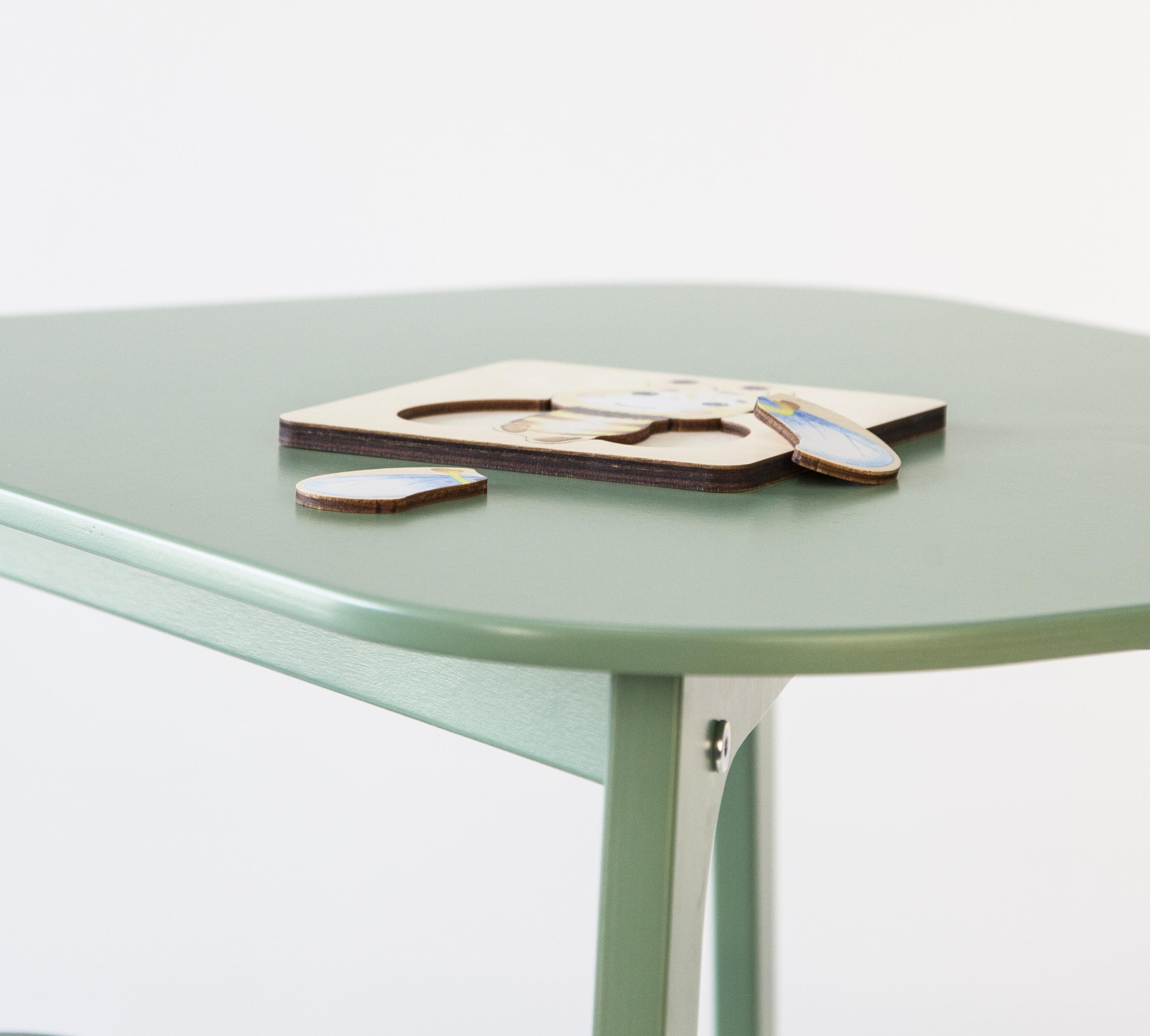 Дитячий столик і два стільчика Tatoy для дітей 2-4 років Зелений - фото 4