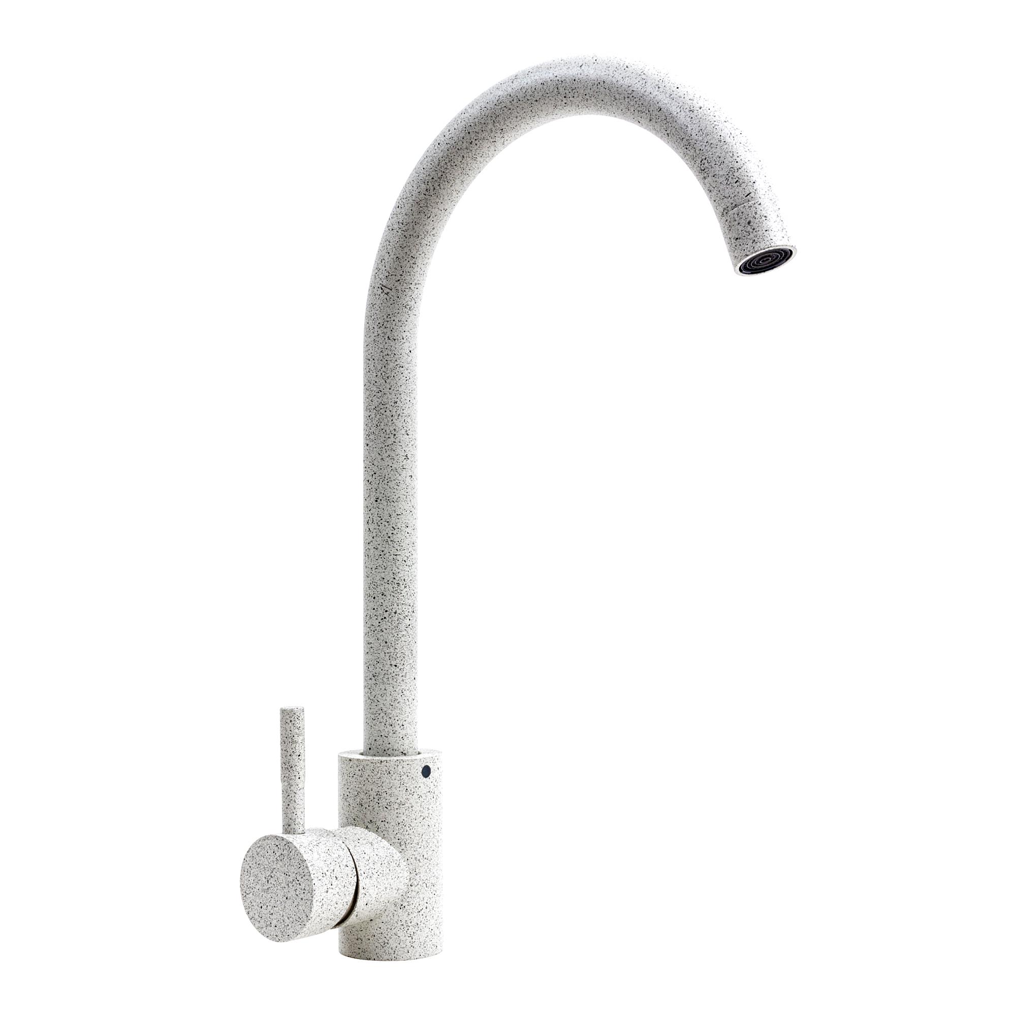 Смеситель для кухни Platinum 56 B NESP 3008 А PLS-A40900 однорычажный Белый (195052)