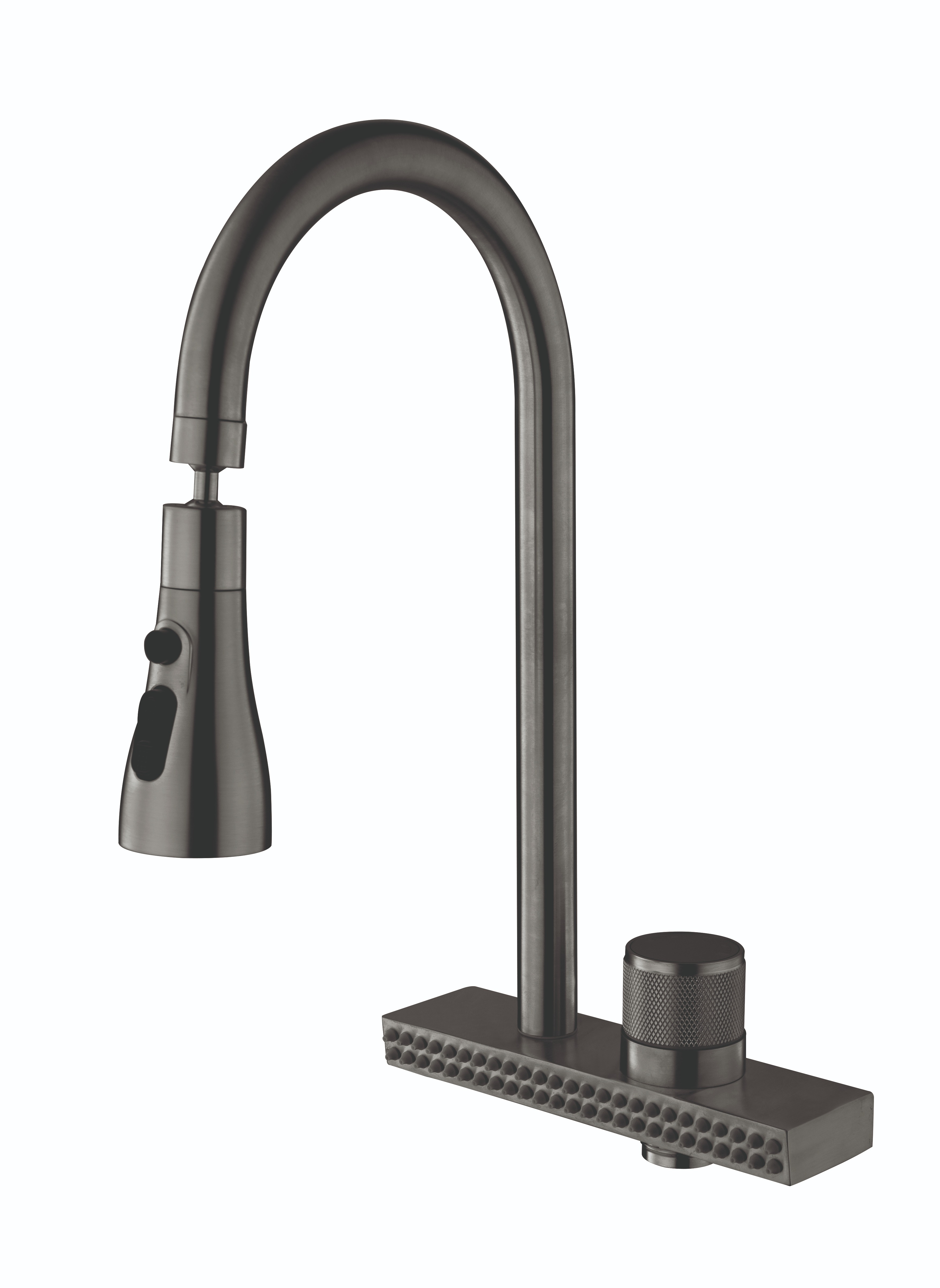 Смеситель для кухни MIXXUS FOL-017 Graphite (MI6344)