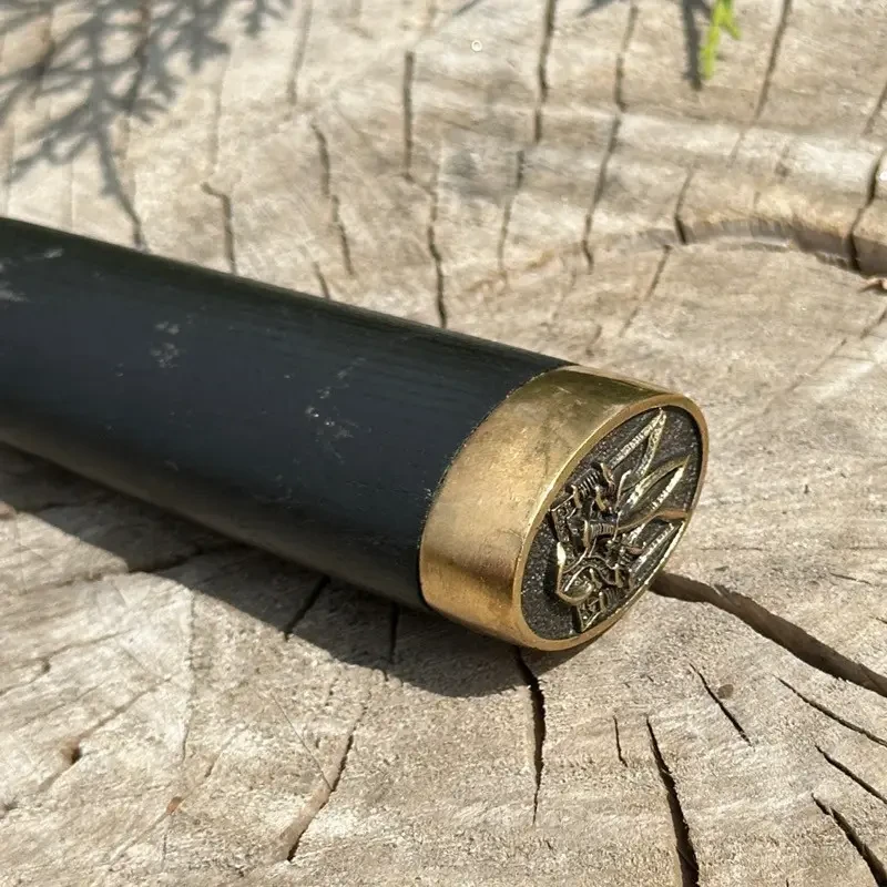 Шампур из нержавеющей стали Украинский герб овал SKK19 деревянная ручка 1 шт. (2620472408) - фото 3 Шампур из нержавеющей стали Украинский герб овал SKK19 деревянная ручка 1 шт. (2620472408) - фото 3