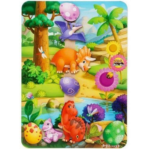 Дерев'яна гра на липучках Долина динозаврів (13767)